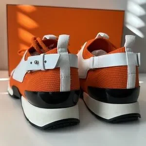Hermes | Shoes | Absolutely Like New Mint Hermes Orange And  display picture 1